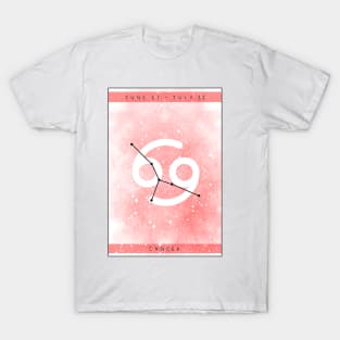 Cancer star sign design T-Shirt